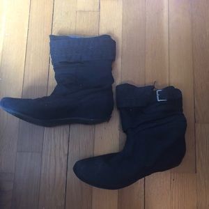 Black ankle boots